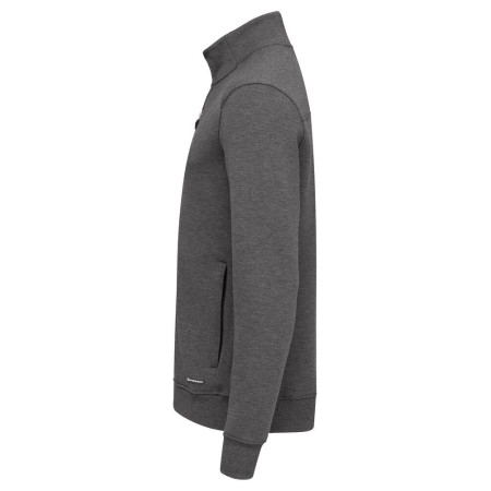 Світшот на блискавці чоловічий Cutter&Buck Pemberton Cardigan FZ (антрацит меланж)