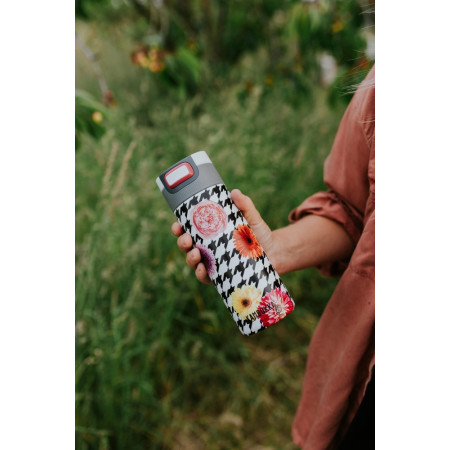 Термокружка 500 мл сталева Kambukka Etna, вакуумна (білий/сірий)