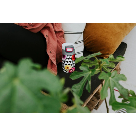 Термокружка 300 мл сталева Kambukka Etna, вакуумна (білий/сірий)