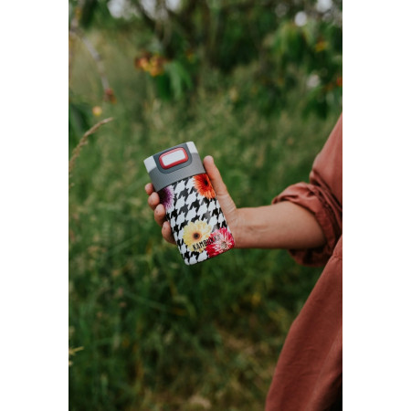 Термокружка 300 мл сталева Kambukka Etna, вакуумна (білий/сірий)