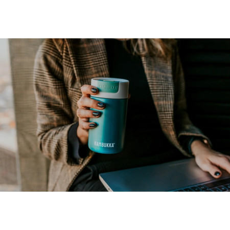 Термокружка 300 мл сталева Kambukka Olympus, вакуумна (смарагдовий)