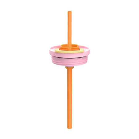 Термокухоль 950 мл сталева Kambukka Rio, вакуумна (кораловий/жовтий)