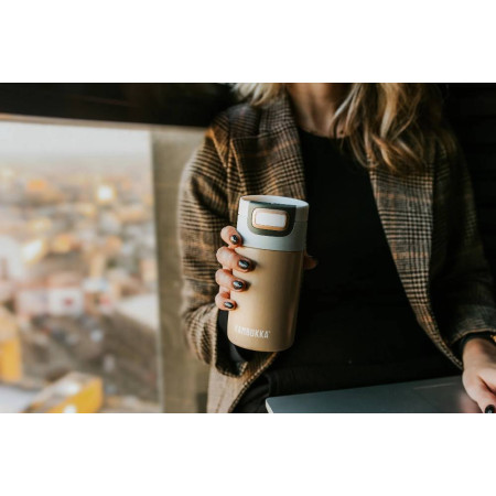 Термокружка 300 мл сталева Kambukka Etna, вакуумна (кремовий)