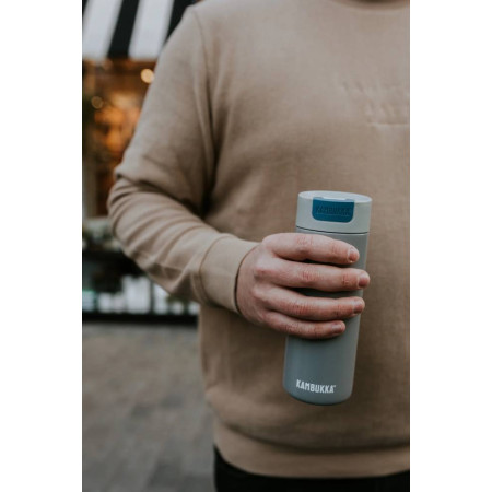 Термокружка 500 мл сталева Kambukka Olympus, вакуумна (синьо-сірий)