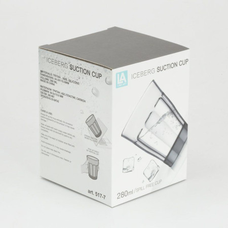 Кухоль непроливний 280 мл тританова Line Art Iceberg