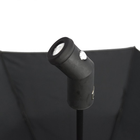 Парасоля складана автоматична Line Art Light, з підсвічуванням (чорний)