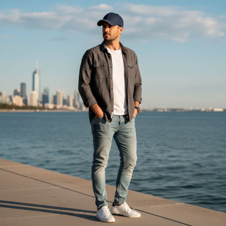 Кепка Nikibo Force Sandwich (темно-синій/білий)