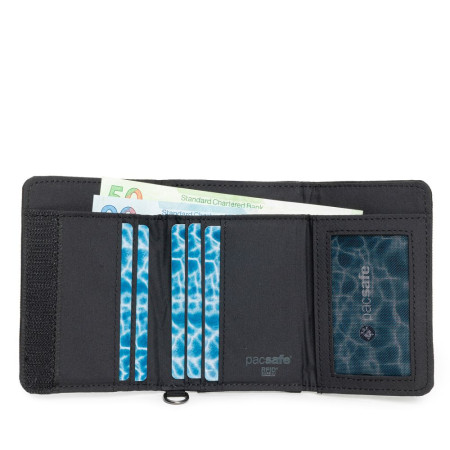 Гаманець антизлодій Pacsafe RFIDsafe trifold (чорний)