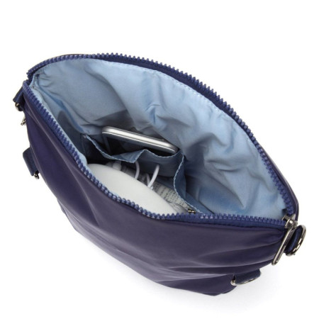 Сумка через плече жіноча антизлодій Pacsafe Citysafe CX Convertible Crossbody (темно-синій)