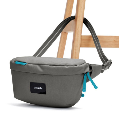 Сумка через плече антизлодій Pacsafe GO Sling (сірий)