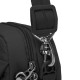 Сумка через плече антизлодій Pacsafe GO Crossbody (чорний/помаранчевий)