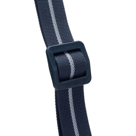 Сумка через плече антизлодій Pacsafe GO Crossbody (темно-синій/помаранчевий)
