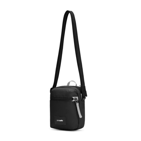 Сумка через плече антизлодій Pacsafe GO Micro Crossbody (насичений чорний)