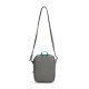 Сумка через плече антизлодій Pacsafe GO Micro Crossbody (сірий/блакитний)