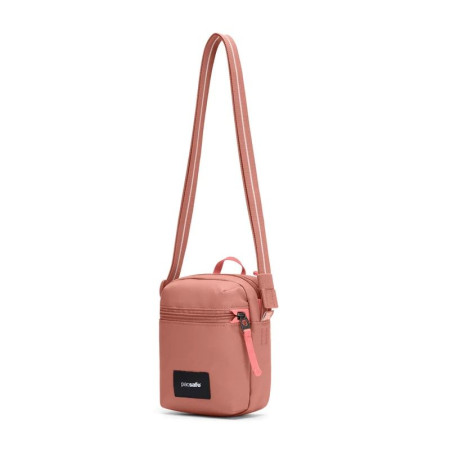 Сумка через плече антизлодій Pacsafe GO Micro Crossbody (рожевий)