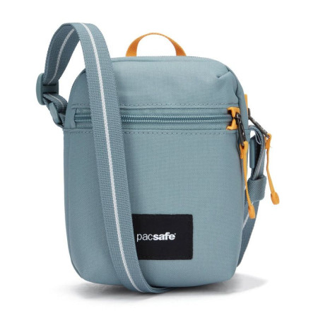 Сумка через плече антизлодій Pacsafe GO Micro Crossbody (свіжий м'ятний/помаранчевий)