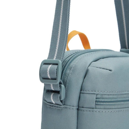 Сумка через плече антизлодій Pacsafe GO Micro Crossbody (свіжий м'ятний/помаранчевий)