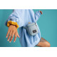 Сумка через плече антизлодій Pacsafe GO Micro Crossbody (свіжий м'ятний/помаранчевий)