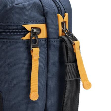 Сумка через плече антизлодій Pacsafe GO Micro Crossbody (темно-синій/жовтий)