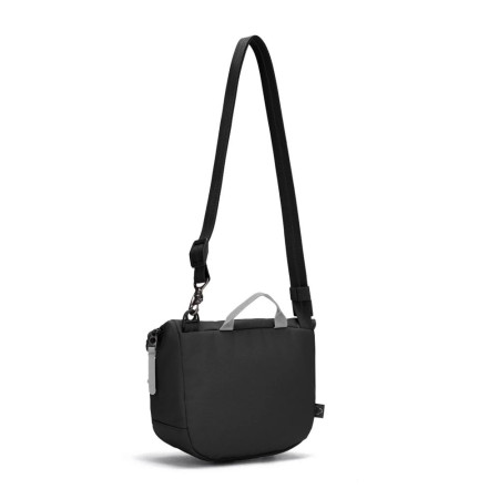 Сумка через плече антизлодій Pacsafe GO Saddle Crossbody (насичений чорний)