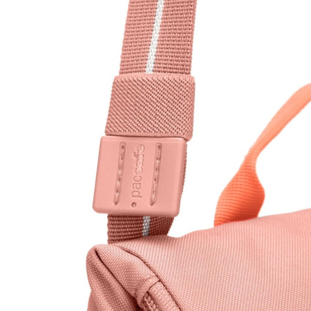 Сумка через плече антизлодій Pacsafe GO Saddle Crossbody (рожевий)