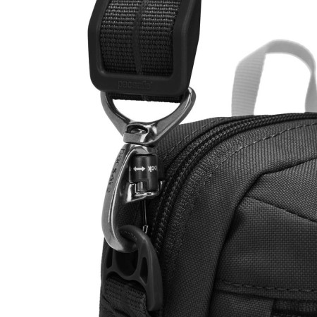 Сумка через плече антизлодій Pacsafe GO Festival Crossbody (насичений чорний)