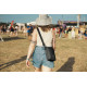 Сумка через плече антизлодій Pacsafe GO Festival Crossbody (насичений чорний)