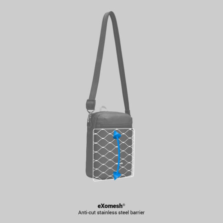 Сумка через плече антизлодій Pacsafe GO Festival Crossbody (темно-синій)