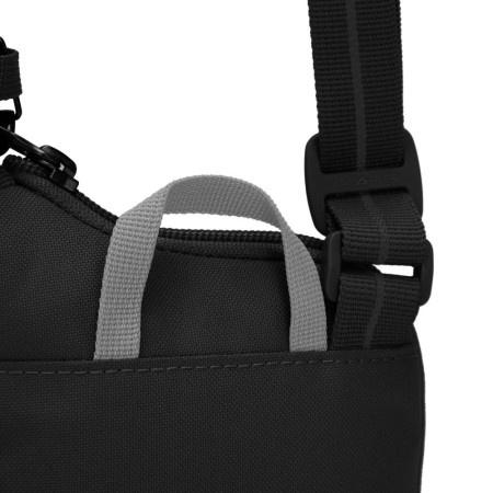 Сумка через плече антизлодій Pacsafe GO Tech Crossbody (насичений чорний)