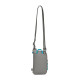 Сумка через плече антизлодій Pacsafe GO Tech Crossbody (сірий/блакитний)