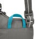 Сумка через плече антизлодій Pacsafe GO Tech Crossbody (сірий/блакитний)