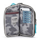 Сумка через плече антизлодій Pacsafe GO Tech Crossbody (сірий/блакитний)