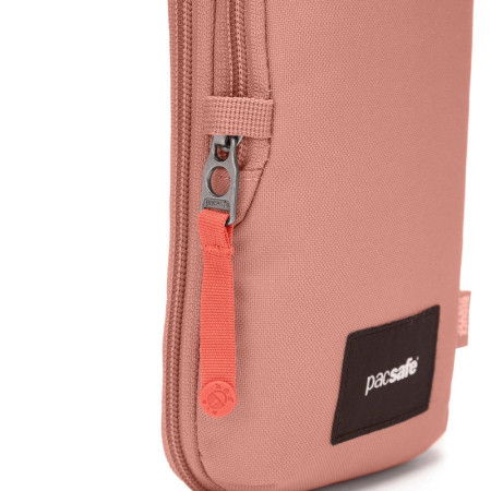 Сумка через плече антизлодій Pacsafe GO Tech Crossbody (рожевий)