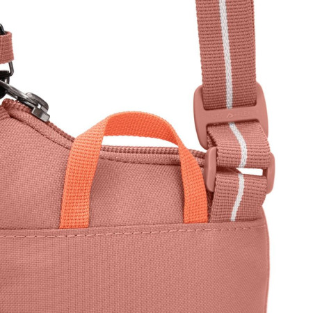 Сумка через плече антизлодій Pacsafe GO Tech Crossbody (рожевий)