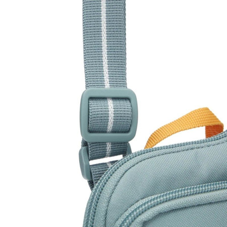 Сумка через плече антизлодій Pacsafe GO Tech Crossbody (свіжий м'ятний/помаранчевий)