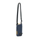 Сумка через плече антизлодій Pacsafe GO Tech Crossbody (темно-синій/жовтий)