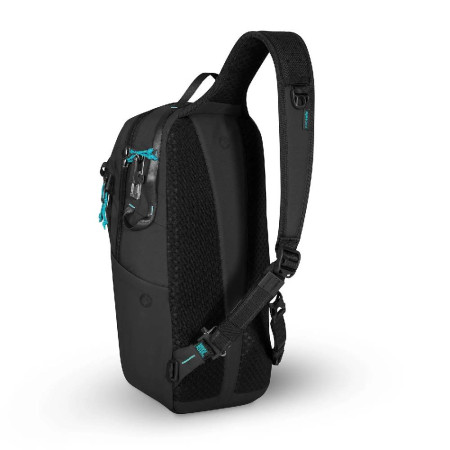Сумка через плече антизлодій Pacsafe Eco 12L Sling (чорний)