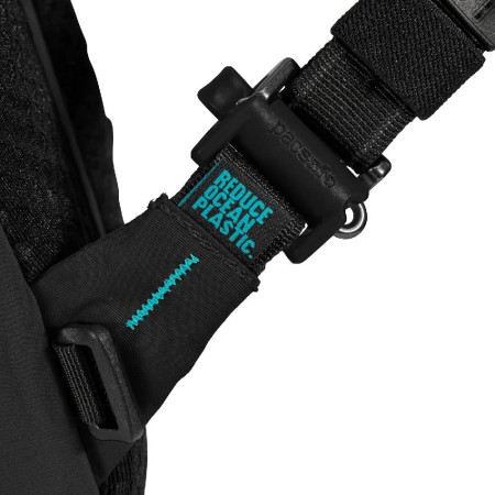 Сумка через плече антизлодій Pacsafe Eco 12L Sling (чорний)