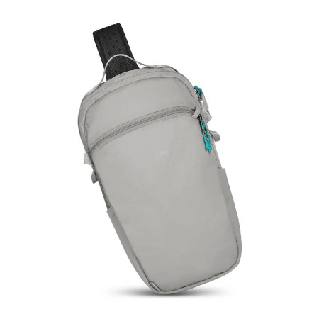 Сумка через плече антизлодій Pacsafe Eco 12L Sling (сірий/чорний)