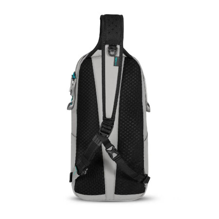 Сумка через плече антизлодій Pacsafe Eco 12L Sling (сірий/чорний)