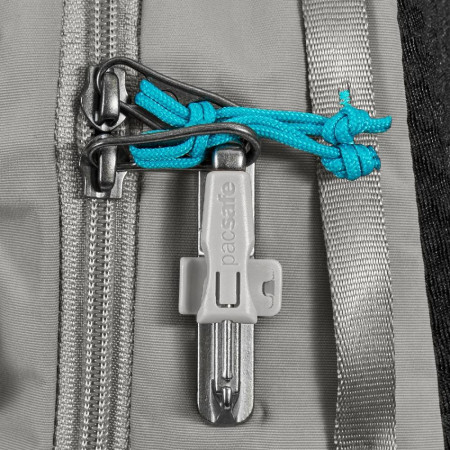 Сумка через плече антизлодій Pacsafe Eco 12L Sling (сірий/чорний)