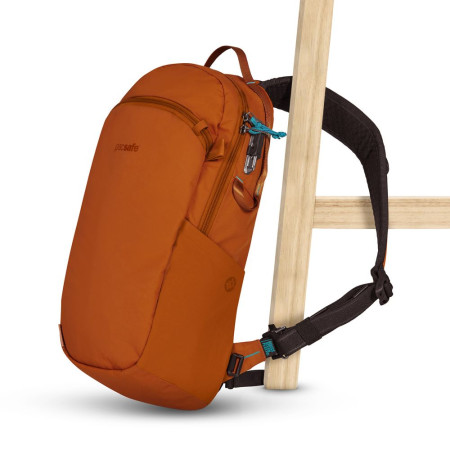 Сумка через плече антизлодій Pacsafe Eco 12L Sling (теракотовий/чорний)