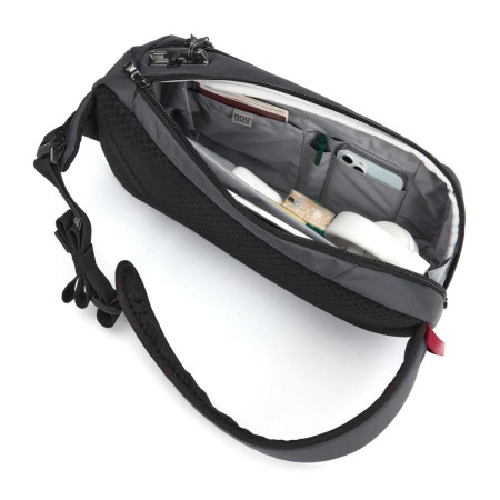 Сумка через плече антизлодій Pacsafe Vibe 325 sling (графітовий)
