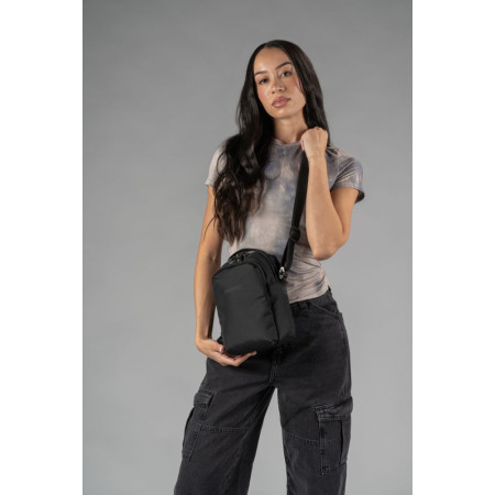 Сумка через плече антизлодій Pacsafe V Companion Crossbody (чорний)