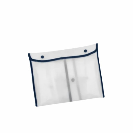 Тренч/дощовик Perletti City напівпрозорий з окантовкою та чохлом (прозорий/темно-синій) Тренч/дощовик Perletti City напівпрозорий з окантовкою та чохлом (прозорий/темно-синій)