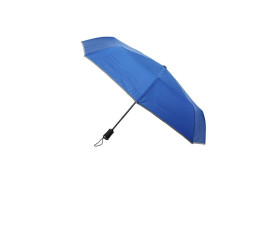 Парасоля складана автоматична Schwarzwolf Crux зі світловідбиваючим кантиком (синій)
