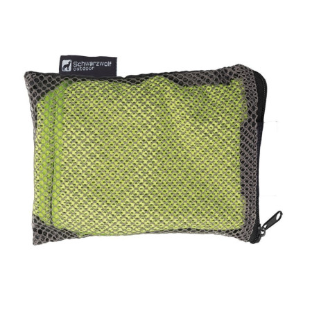 Рушник з мікрофібри Schwarzwolf Lanao 100х30 см в чохлі (зелений)