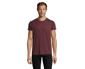 Футболка SOL'S Regent Fit (темно-бордовий меланж)
