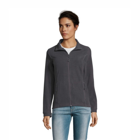 Куртка флісова жіноча SOL'S Nova (вугільно-сірий)