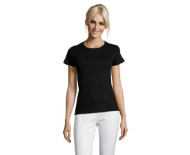 Футболка жіноча SOL'S Regent (насичений чорний)